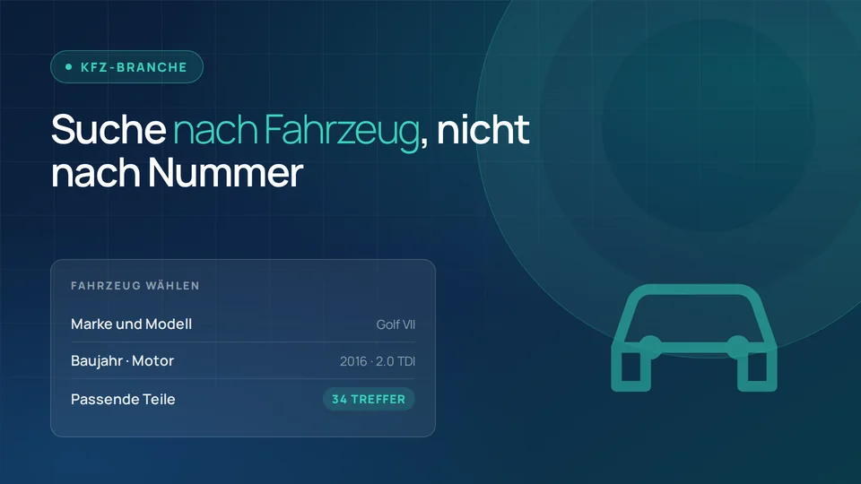 Vorschau der Weblösung für die Branche Kfz-Branche und Werkstätten