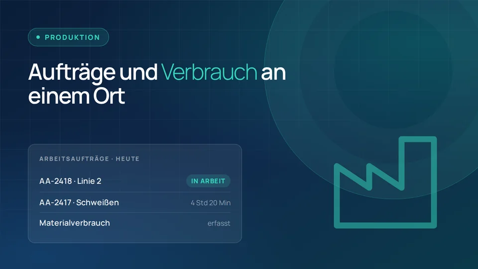 Vorschau der Weblösung für die Branche Produktion und Industrie