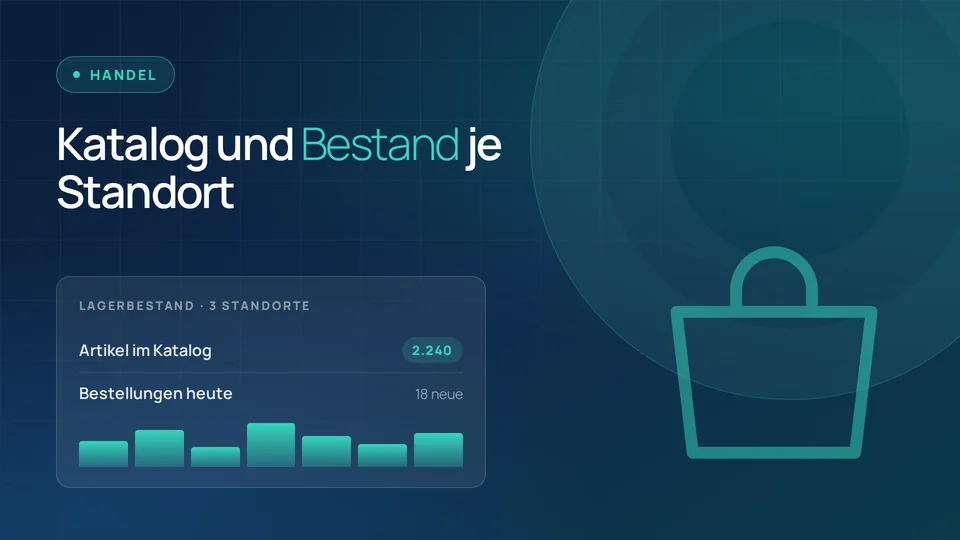 Vorschau der Weblösung für die Branche Handel und Einzelhandel