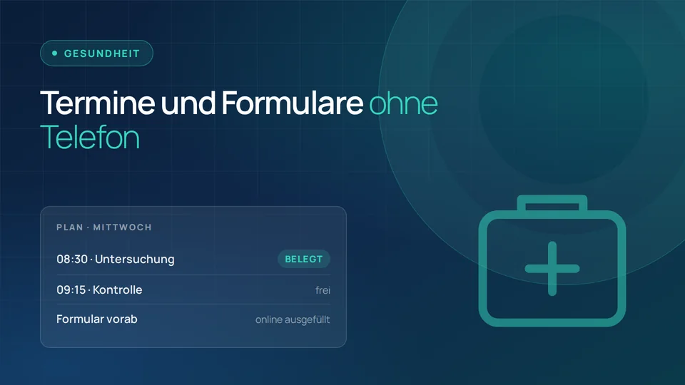 Vorschau der Weblösung für die Branche Gesundheit und Praxen